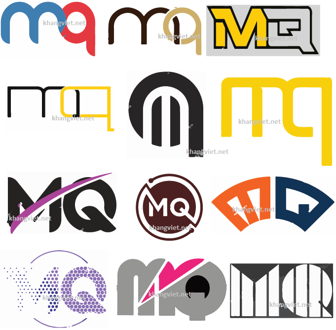 Logo chữ M và Q cách điệu đẹp