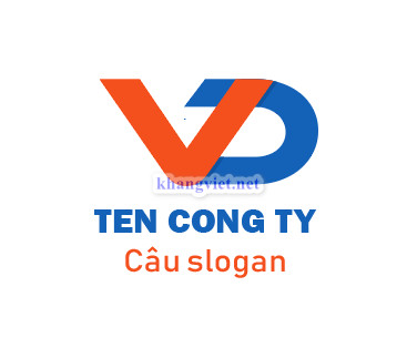 Logo chữ VD chữ V và D 